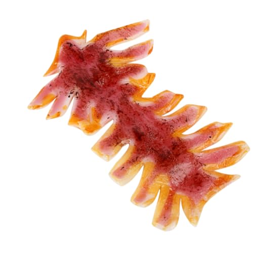 FUNNETOYU Simulation Lebensmittel simuliertes Fleisch Meeresfrüchte-Fake-Modell Künstlicher gefälschtes Fischfutter künstliche Fleischmodelle Prop Essen PVC von FUNNETOYU
