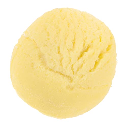 FUNNETOYU Simulations-Eiskugel Eiswaffeln künstlich Eismaschinenaufsatz Eiscreme- für Dekorative Eiscreme-Attrappe gefälschtes gefälschte Eiskugel PVC Yellow von FUNNETOYU