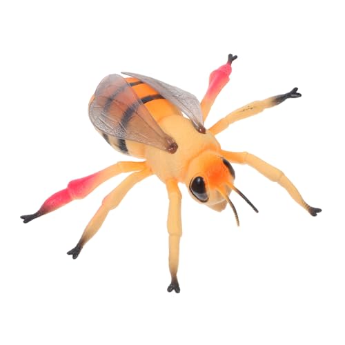 FUNNETOYU Simulierte Bienenspielzeug gefälschte Bienenfigur Figur Bienen Spielzeugbienen Bienendekoration Honigbienenfiguren Bienenskulptur Biene für Simulation Biene weiches Gummi von FUNNETOYU