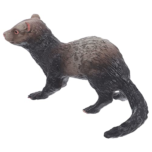 FUNNETOYU Simuliertes Frettchen Modell aus Langlebigem Kunststoff Realistische Tierfigur für Pädagogisches Lernspielzeug und Dekoratives Wildtier für Jungen und Mädchen von FUNNETOYU