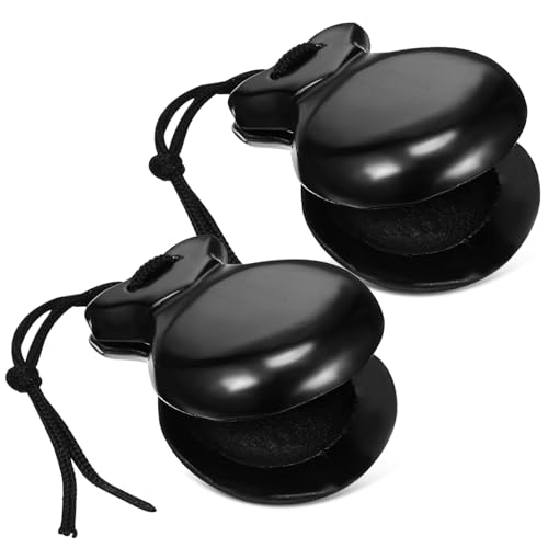 FUNNETOYU Spanische Holz Kastagnetten Leichte Handliche Fingerinstrumente Langlebig und Kompakt Geeignet für Erwachsene und Vielseitige Musikstile von FUNNETOYU