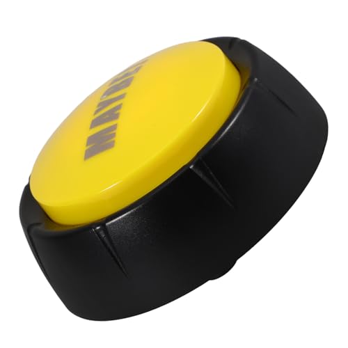 FUNNETOYU Sprachknopfspielzeug Hoch Kind Streich Es Ist Trick Erste Kichern Machen Elektronisch Taste Mit Ton Partyspiel-Taste Geräuschemacher Play-Taste Gelb Abs von FUNNETOYU