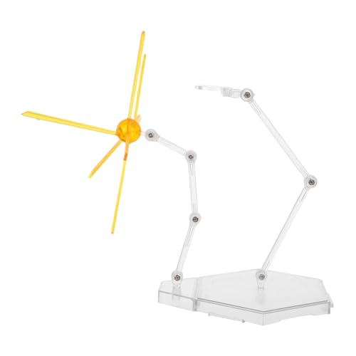 FUNNETOYU Stabiler Posebarer Action Figure Stand Modellständer für Realistische Szeneneffekte Displayhalter für Figuren und Puppen Gelb FUNNETOYU Stabiler Posebarer Action Figure Stand Modellständer für Realistische Szeneneffekte Displayhalter für Figuren und Puppen Gelb von FUNNETOYU