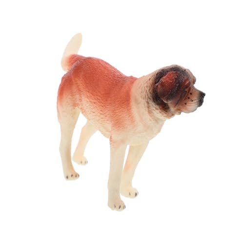 FUNNETOYU Stehende Saint Hund Hundefigur PVC Material Realistische Desktop Tierdekoration Lernspielzeug für Wohn Bürodekoration von FUNNETOYU