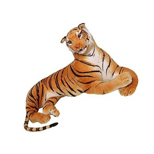 FUNNETOYU Stoffpuppen Animal Toys Tier plushible snugible Plush Tierisches plushbit ausgestopftes Tierspielzeug Tiger Simulation Tiger Tigerpuppe Orange von FUNNETOYU