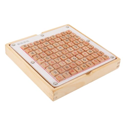 FUNNETOYU Sudoku Spiel Raster Holzspielzeug Intelligenzspielzeug Konzentrationsspiel für Jungen und Mädchen Ab Jahren zur Frühkindlichen und Geistigen Entwicklung von FUNNETOYU