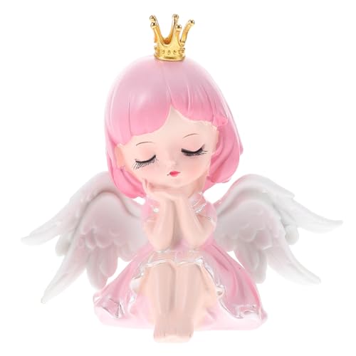 FUNNETOYU Süße Cake Topper Mädchen Engel Figur Miniatur Tortendeko Fee Geburtstag Kuchen Dekoration Rosa Fairy Cake Topper für Party und FUNNETOYU Süße Cake Topper Mädchen Engel Figur Miniatur Tortendeko Fee Geburtstag Kuchen Dekoration Rosa Fairy Cake Topper für Party und von FUNNETOYU