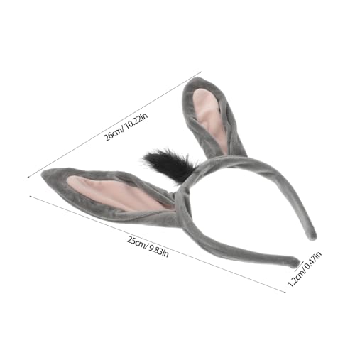 FUNNETOYU Süßes Eselos-stirnband Für Cosplay-tierkostüm-accessoires, Cartoon-tielos-kopfbedeckung, Esel-stirnband, Süßes Tierohren-haarband FUNNETOYU Süßes Eselos-stirnband Für Cosplay-tierkostüm-accessoires, Cartoon-tielos-kopfbedeckung, Esel-stirnband, Süßes Tierohren-haarband von FUNNETOYU