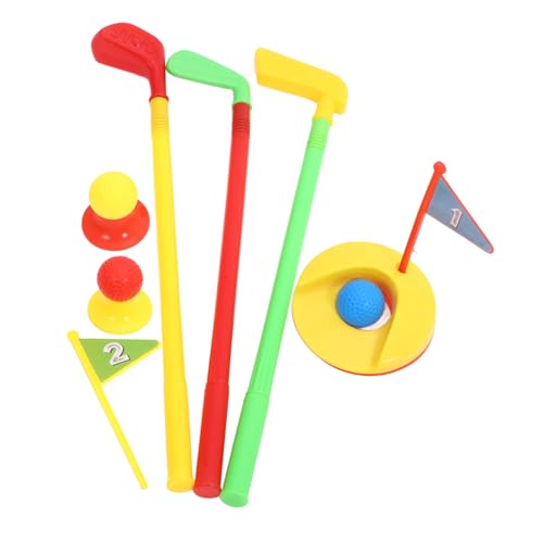 FUNNETOYU Teiliges Golfspielzeug Set Bunte Golfschläger und Bälle Fördert Koordination und Bewegung Robustes Outdoor für Kleinkinder zur Spielerischen Sportentwicklung von FUNNETOYU