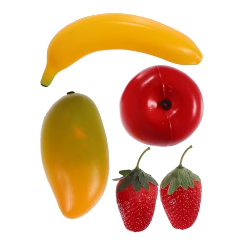 FUNNETOYU Teiliges Obst Maracas aus Simulierte Früchte Apfel Banane Mango Erdbeeren Frühpädagogisches Musikinstrument Kindgerechte Klangspielzeuge für Eltern Junge Mädchen Kommunikation von FUNNETOYU