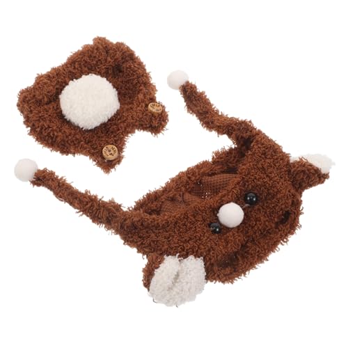 FUNNETOYU Teiliges Puppenkleidungs-Set mit Braunem Bärenmuster Niedliche Overalls und Mütze Kinderfreundlich Robust Einfach Anzuziehen Passend für Puppen Kreative Verkleidungsspielzeug FUNNETOYU Teiliges Puppenkleidungs-Set mit Braunem Bärenmuster Niedliche Overalls und Mütze Kinderfreundlich Robust Einfach Anzuziehen Passend für Puppen Kreative Verkleidungsspielzeug von FUNNETOYU