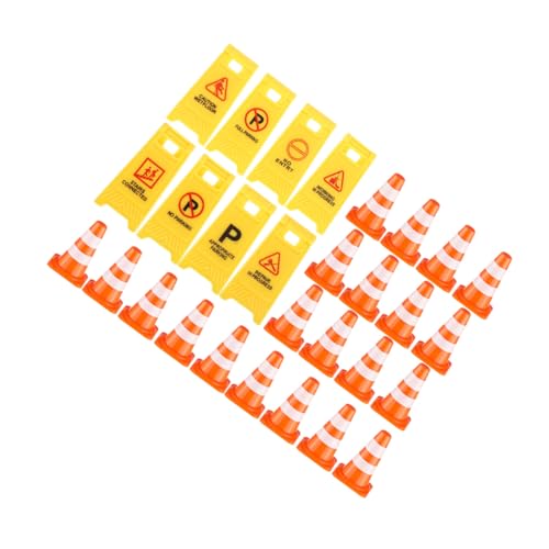 FUNNETOYU Teiliges Verkehrszeichen Spielset mit Leuchtend Bunten Park und Warnschildern Inklusive Form Verkehrsschilder und Orangefarbene Mini Interaktives Lernspielzeug für FUNNETOYU Teiliges Verkehrszeichen Spielset mit Leuchtend Bunten Park und Warnschildern Inklusive Form Verkehrsschilder und Orangefarbene Mini Interaktives Lernspielzeug für von FUNNETOYU