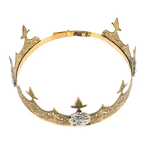 FUNNETOYU Tiara Elegant Kostüme Könige Junge Krone Kostüm Für Erwachsene Gold Geburtstag Abschlussball Königskostüm Für Herren Kronen Königlich Mittelalterliche Königskrone Legierung FUNNETOYU Tiara Elegant Kostüme Könige Junge Krone Kostüm Für Erwachsene Gold Geburtstag Abschlussball Königskostüm Für Herren Kronen Königlich Mittelalterliche Königskrone Legierung von FUNNETOYU