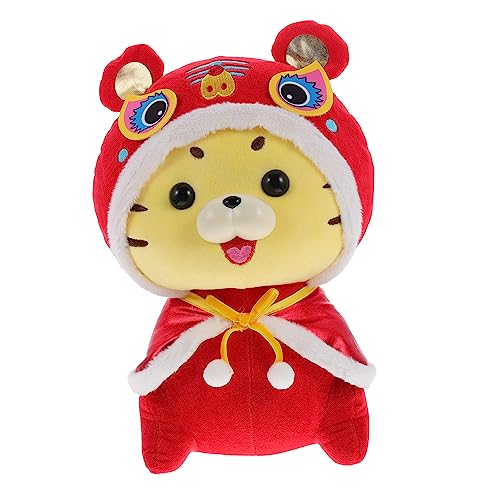 FUNNETOYU Tiger Plüschpuppe Kuscheltier Tiere Das Tier Jungengeschenke Kleinkindspielzeug Für Jungen Autospielzeug Für Kleinkinder Kleinkindgeschenke Autospielzeug von FUNNETOYU
