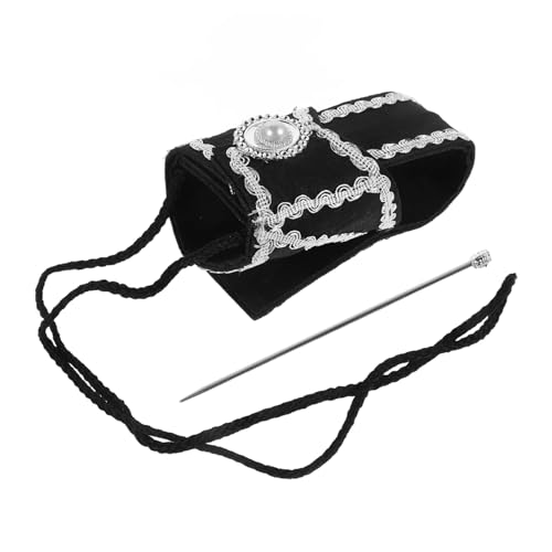 FUNNETOYU Traditioneller Hanfu Hut für Herren Schwarzer Gauze Authentische Chinesische Buchshaltermütze Kulturelles Vielseitig Kombinierbar für Cosplay Bühne Halloween Chinesische Kaiser von FUNNETOYU