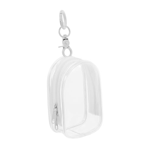 FUNNETOYU Transparente PVC Aufbewahrungstasche mit Reißverschluss und Schlüsselanhänger Kleine Tragbare Puppen displaytasche für Mädchen Klare Figuren Aufbewahrungstasche Leicht und FUNNETOYU Transparente PVC Aufbewahrungstasche mit Reißverschluss und Schlüsselanhänger Kleine Tragbare Puppen displaytasche für Mädchen Klare Figuren Aufbewahrungstasche Leicht und von FUNNETOYU