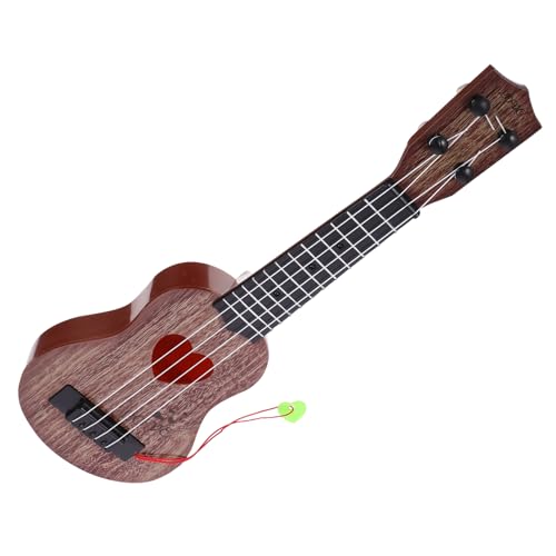 FUNNETOYU Ukulele aus Holz Musikinstrument für Anfänger Verstellbare Saiten Lernspielzeug für Jungen und Fördert Rhythmusgefühl und Musikalität von FUNNETOYU