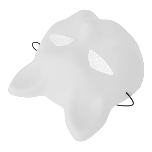 FUNNETOYU Unbemalte Katzenmaske aus Kunststoff Leichte DIY Maske zum Bemalen Weiße Cosplay Maske für Halloween Karneval Kostüm Party Handliche Bastelmaske für Kreative Gestaltung FUNNETOYU Unbemalte Katzenmaske aus Kunststoff Leichte DIY Maske zum Bemalen Weiße Cosplay Maske für Halloween Karneval Kostüm Party Handliche Bastelmaske für Kreative Gestaltung von FUNNETOYU