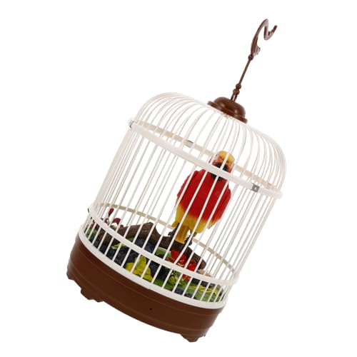 FUNNETOYU Vogelkäfig- interaktives lustiges Interaktiver Vogelkäfig Tragbares Vogelspielzeug für für Vogelkäfige Plastik rot von FUNNETOYU