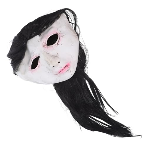 FUNNETOYU Vollgesichts-horror- Für Halloween-partys. Realistische, Gruselige Kopfbedeckung Eines Weiblichen Geistes Für Maskeraden, Cosplay, Spukhaus-requisiten Und FUNNETOYU Vollgesichts-horror- Für Halloween-partys. Realistische, Gruselige Kopfbedeckung Eines Weiblichen Geistes Für Maskeraden, Cosplay, Spukhaus-requisiten Und von FUNNETOYU