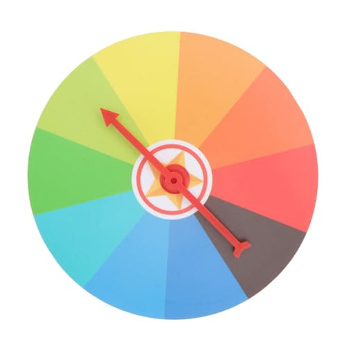FUNNETOYU Wandhängende Bunte drehbare Preisscheibe für Partygeschenke DIY Spiel Drehscheibe kompakt und vielseitig für Faschingsspiele und Gewinnspiele von FUNNETOYU