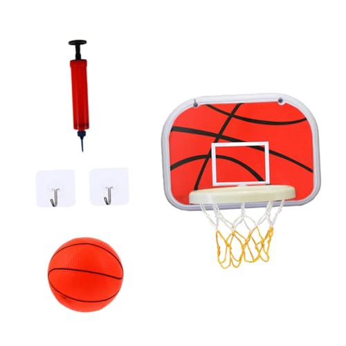 FUNNETOYU Wandmontierter Basketballkorb für Indoor Outdoor Spielzeugset mit Basketball Pumpe und Haken Fördert und Geschicklichkeit Installieren und Sicher zu Verwenden Zufällige Farbe von FUNNETOYU