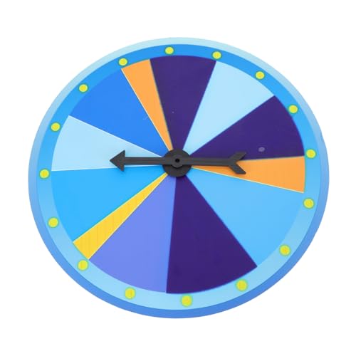 FUNNETOYU Wandmontiertes Drehbares Preisrad für Familie DIY Partyspiel Zubehör Robustes für Gewinnspiele und Lernaktivitäten von FUNNETOYU