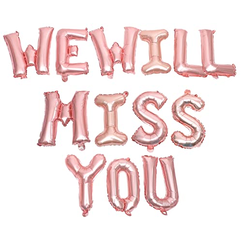 FUNNETOYU We Will Miss You Luftballon Banner Abschlussfeier Party Deko Aluminium Folienballons Leuchtenden Farben Gratulations und Abschiedsschmuck für Klassenkameraden FUNNETOYU We Will Miss You Luftballon Banner Abschlussfeier Party Deko Aluminium Folienballons Leuchtenden Farben Gratulations und Abschiedsschmuck für Klassenkameraden von FUNNETOYU
