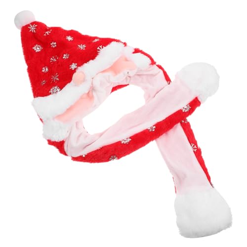 FUNNETOYU Weiche Bewegliche Ohren Mütze Plüsch Weihnachtsmütze Santa Claus Kopfbedeckung für Erwachsene Kuschelig Leicht Warm für Weihnachtsfeier und Winterpartys FUNNETOYU Weiche Bewegliche Ohren Mütze Plüsch Weihnachtsmütze Santa Claus Kopfbedeckung für Erwachsene Kuschelig Leicht Warm für Weihnachtsfeier und Winterpartys von FUNNETOYU