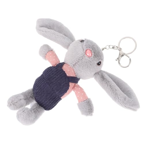 FUNNETOYU Weiches Kuscheltier Hase mit Süßem Latzhosendesign Plüschanhänger für Langlebiges Kaninchen aus Kurzem Plüsch Vielseitig als Bett und Dekorationsspielzeug Geeignet FUNNETOYU Weiches Kuscheltier Hase mit Süßem Latzhosendesign Plüschanhänger für Langlebiges Kaninchen aus Kurzem Plüsch Vielseitig als Bett und Dekorationsspielzeug Geeignet von FUNNETOYU