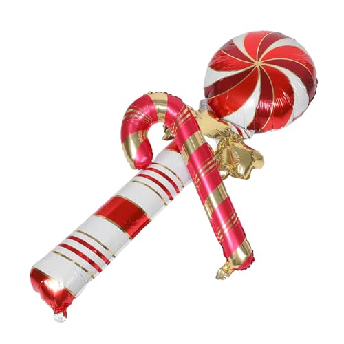 FUNNETOYU Weihnachtliche Candy Form Folienballons Rote Zuckerstangen Ballons Aufblasbar Party Deko für Weihnachtsfeier Foto Requisite Vielseitig Einsetzbar Festliche Süßigkeiten Luftballons FUNNETOYU Weihnachtliche Candy Form Folienballons Rote Zuckerstangen Ballons Aufblasbar Party Deko für Weihnachtsfeier Foto Requisite Vielseitig Einsetzbar Festliche Süßigkeiten Luftballons von FUNNETOYU