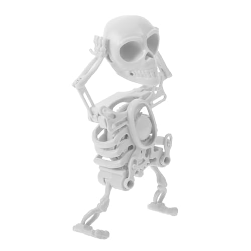 FUNNETOYU Wind Up Skeleton Weiß Tanzender Skelettkopf Wind-up Mechanismus Halloween Tischdekoration Party Mitgebsel Gruselige Deko Spaß FUNNETOYU Wind Up Skeleton Weiß Tanzender Skelettkopf Wind-up Mechanismus Halloween Tischdekoration Party Mitgebsel Gruselige Deko Spaß von FUNNETOYU