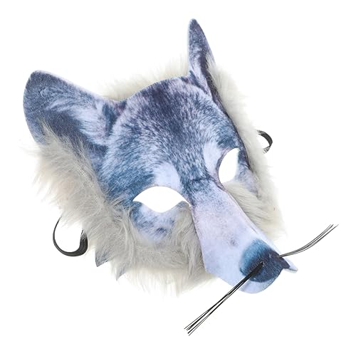 FUNNETOYU Wolfsmaske Plüsch Cosplay Fang Halbgesichtsmaske Wolf Halbe Maskerade Heiser Wilde Tiermasken Wolfskopf Fest Fuchs Maskenparty Halloween-horrormaske Maskottchen Wölfe Vlies FUNNETOYU Wolfsmaske Plüsch Cosplay Fang Halbgesichtsmaske Wolf Halbe Maskerade Heiser Wilde Tiermasken Wolfskopf Fest Fuchs Maskenparty Halloween-horrormaske Maskottchen Wölfe Vlies von FUNNETOYU