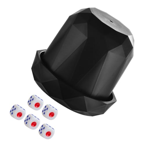 FUNNETOYU Würfelspiel mit Dickem Becher Kreatives Partyspielzubehör Würfel Leicht und Robust für Ktv Bar und Gesellige Spielrunden FUNNETOYU Würfelspiel mit Dickem Becher Kreatives Partyspielzubehör Würfel Leicht und Robust für Ktv Bar und Gesellige Spielrunden von FUNNETOYU