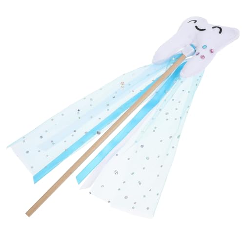 FUNNETOYU Zauberstab Zähne Form Angel Fairy Stab Party Kostüm Requisite für Mädchen Bühnenauftritte und Verkleidung Blaue Feenstab Dekoration FUNNETOYU Zauberstab Zähne Form Angel Fairy Stab Party Kostüm Requisite für Mädchen Bühnenauftritte und Verkleidung Blaue Feenstab Dekoration von FUNNETOYU