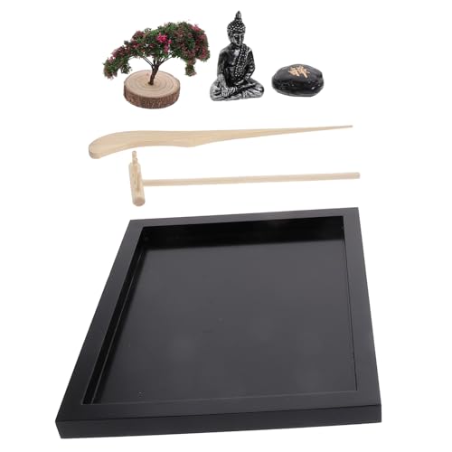 FUNNETOYU Zen Garten mit Buddha Figur Desktop Dekoration für Büro und Wohnzimmer Meditative Sandlandschaft Kreatives Zen Design Fördert Ruhe und Ausgeglichenheit FUNNETOYU Zen Garten mit Buddha Figur Desktop Dekoration für Büro und Wohnzimmer Meditative Sandlandschaft Kreatives Zen Design Fördert Ruhe und Ausgeglichenheit von FUNNETOYU