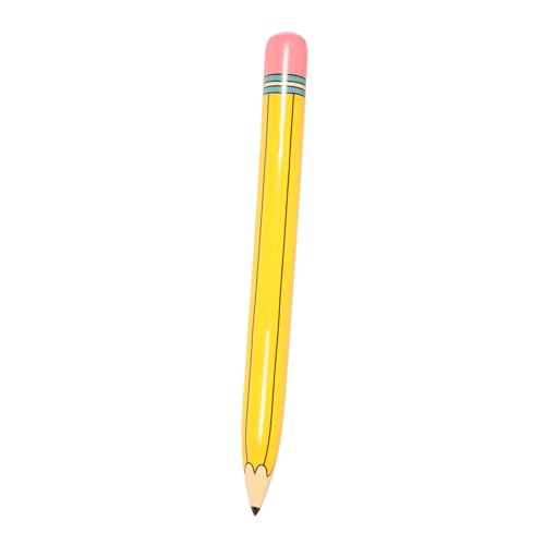 FUNNETOYU aufblasbarer Bleistift aufblasbares Lustige aufblasbare Dekoration Kreative Partydekoration Bleistift aufblasbar zurück zum Schulballon PVC Yellow von FUNNETOYU