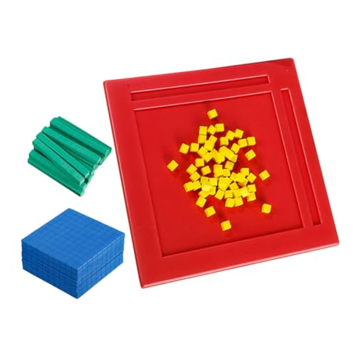 FUNOMOCYA 1 Satz Lernmaterial für rätselbuch kinderpuzzle bausteine für Building Blocks for Zahlenblock Basis zehn Blöcke Mathe-Lernblock Bildungsbedarf Eva von FUNOMOCYA