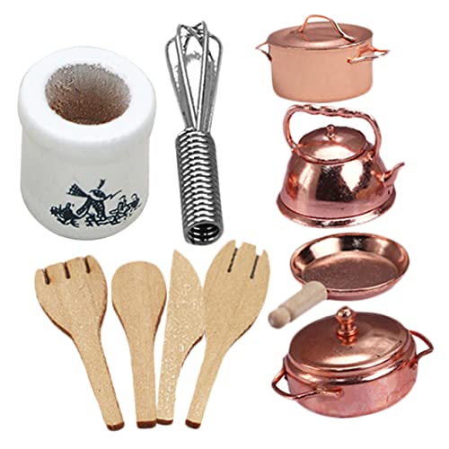 FUNOMOCYA 1 Satz Miniatur Kochgeschirr Set für Puppenhaus Teiliges Küchenzubehör mit Realistischen Mini Töpfen Dekorativ und Kreativ für Spielküchen und Rollenspiele FUNOMOCYA 1 Satz Miniatur Kochgeschirr Set für Puppenhaus Teiliges Küchenzubehör mit Realistischen Mini Töpfen Dekorativ und Kreativ für Spielküchen und Rollenspiele von FUNOMOCYA