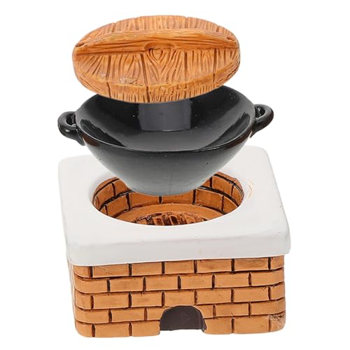 FUNOMOCYA 1 Satz Miniatur Ofen Set mit Töpfen und Deckel für Puppenhaus Realistisches Küchenzubehör für Miniaturspielzeug Perfektes Puppenhaus und Kreative Spielszene FUNOMOCYA 1 Satz Miniatur Ofen Set mit Töpfen und Deckel für Puppenhaus Realistisches Küchenzubehör für Miniaturspielzeug Perfektes Puppenhaus und Kreative Spielszene von FUNOMOCYA