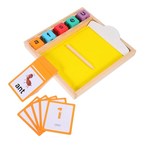 FUNOMOCYA 1 Satz Montessori Sandtray für Holz Alphabet Schreibspielzeug zur Sensoriellen zu Hause Kindergarten Spielerisches Lernen und Entwicklung der Feinmotorik von FUNOMOCYA