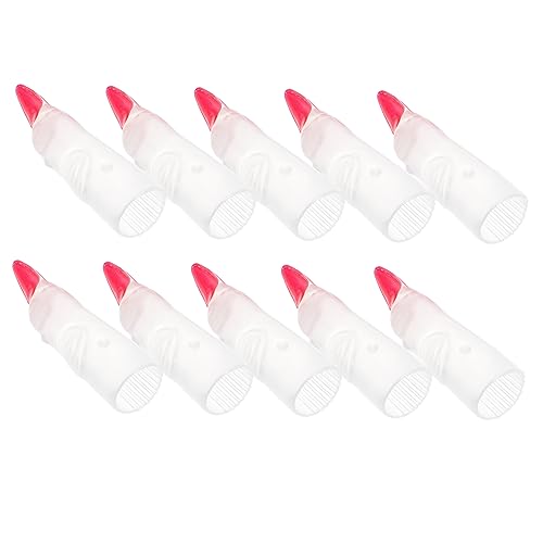 FUNOMOCYA 10 Stück Leuchtende Hexenfinger Fingernagel Cover für Halloween Kostüm Cosplay Party Deko Gruselige Wiederverwendbare Fingernägel für Hexen und Spuk Motto von FUNOMOCYA