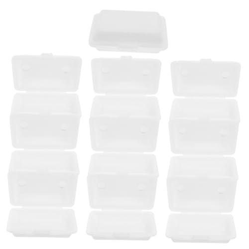 FUNOMOCYA 10 Stück Puppenhaus Zubehör Leichte Mini Lunchboxen für Kreative Dekoration und Spiel für Puppenstube und Miniaturwelten von FUNOMOCYA