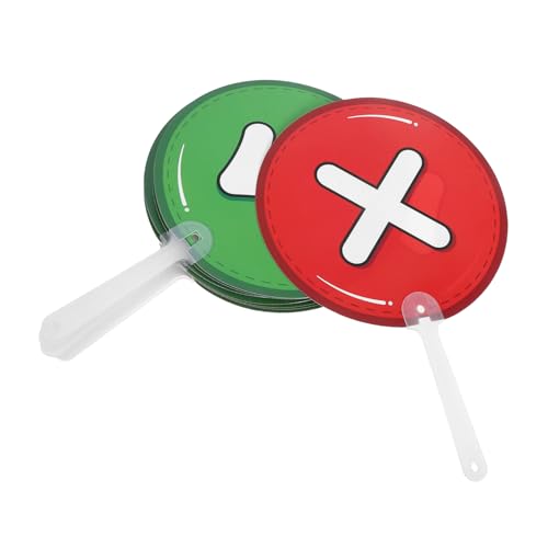 FUNOMOCYA 10 Stück Stimmen Sie dem Zeichen des Gegners zu Wahlpaddel im Klassenzimmer Lehrer-Abstimmungspaddel Paddelbrett lehren Bildungsinstrument Auktionspaddel Plastik FUNOMOCYA 10 Stück Stimmen Sie dem Zeichen des Gegners zu Wahlpaddel im Klassenzimmer Lehrer-Abstimmungspaddel Paddelbrett lehren Bildungsinstrument Auktionspaddel Plastik von FUNOMOCYA