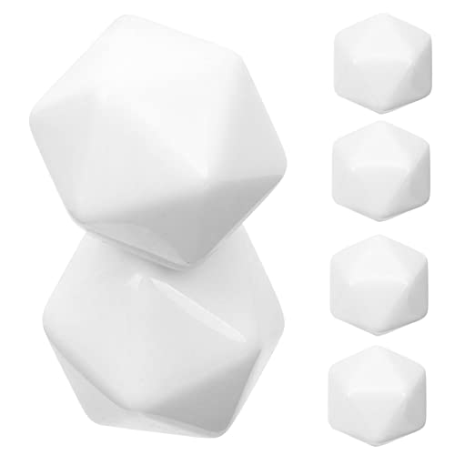 FUNOMOCYA 10 Stück Teiliges Acrylwürfel Seitig Blanke Würfel zum Bemalen Glatte Oberfläche Stabile Acrylwürfel für DIY Lernspiel Zubehör Kreative Spielwürfel von FUNOMOCYA