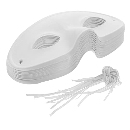 FUNOMOCYA 10 Stück Teiliges DIY Papiermasken Unbemalte Umweltfreundliche Masken mit Katzenmotiv zum Bemalen und Basteln für Erwachsene Kreative Party und Karnevalsgesichter von FUNOMOCYA