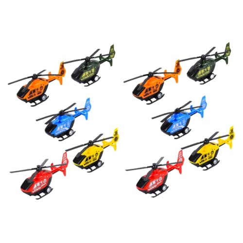 FUNOMOCYA 10 Stück Teiliges Flugzeugspielzeug aus Leichtem Flexiblem Material Windbeständig und Einfach zu Fliegen Bunte Mini Hubschrauber für Jungen und Mädchen Fördert Zufällige Farbe von FUNOMOCYA