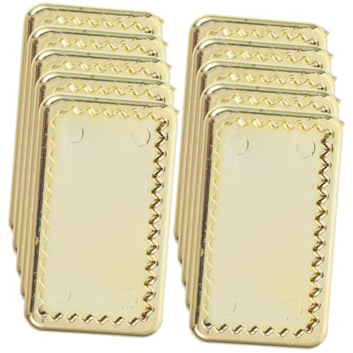 FUNOMOCYA 10 Stück Teiliges Goldene Mini Tabletts Puppengeschirr Realistisch Detailreich für Puppenhaus Dekoration DIY Basteln Miniaturgeschirr FUNOMOCYA 10 Stück Teiliges Goldene Mini Tabletts Puppengeschirr Realistisch Detailreich für Puppenhaus Dekoration DIY Basteln Miniaturgeschirr von FUNOMOCYA