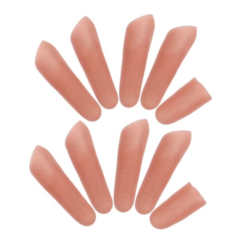 FUNOMOCYA 10 Stück Teiliges Halloween Fake Finger Weiche Daumenverlängerung Realistische Simulation Langlebige Fingerhülle für Theater Filmrequisiten Trick Scherzartikel für Spezialeffekte FUNOMOCYA 10 Stück Teiliges Halloween Fake Finger Weiche Daumenverlängerung Realistische Simulation Langlebige Fingerhülle für Theater Filmrequisiten Trick Scherzartikel für Spezialeffekte von FUNOMOCYA