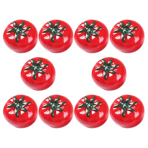 FUNOMOCYA 10 Stück Teiliges Künstliche Mini Tomaten aus Leichtem Bruchfestem Harz Realistische Deko für Puppenhäuser DIY Basteln Foto Requisiten und Vielseitige Tischdeko FUNOMOCYA 10 Stück Teiliges Künstliche Mini Tomaten aus Leichtem Bruchfestem Harz Realistische Deko für Puppenhäuser DIY Basteln Foto Requisiten und Vielseitige Tischdeko von FUNOMOCYA